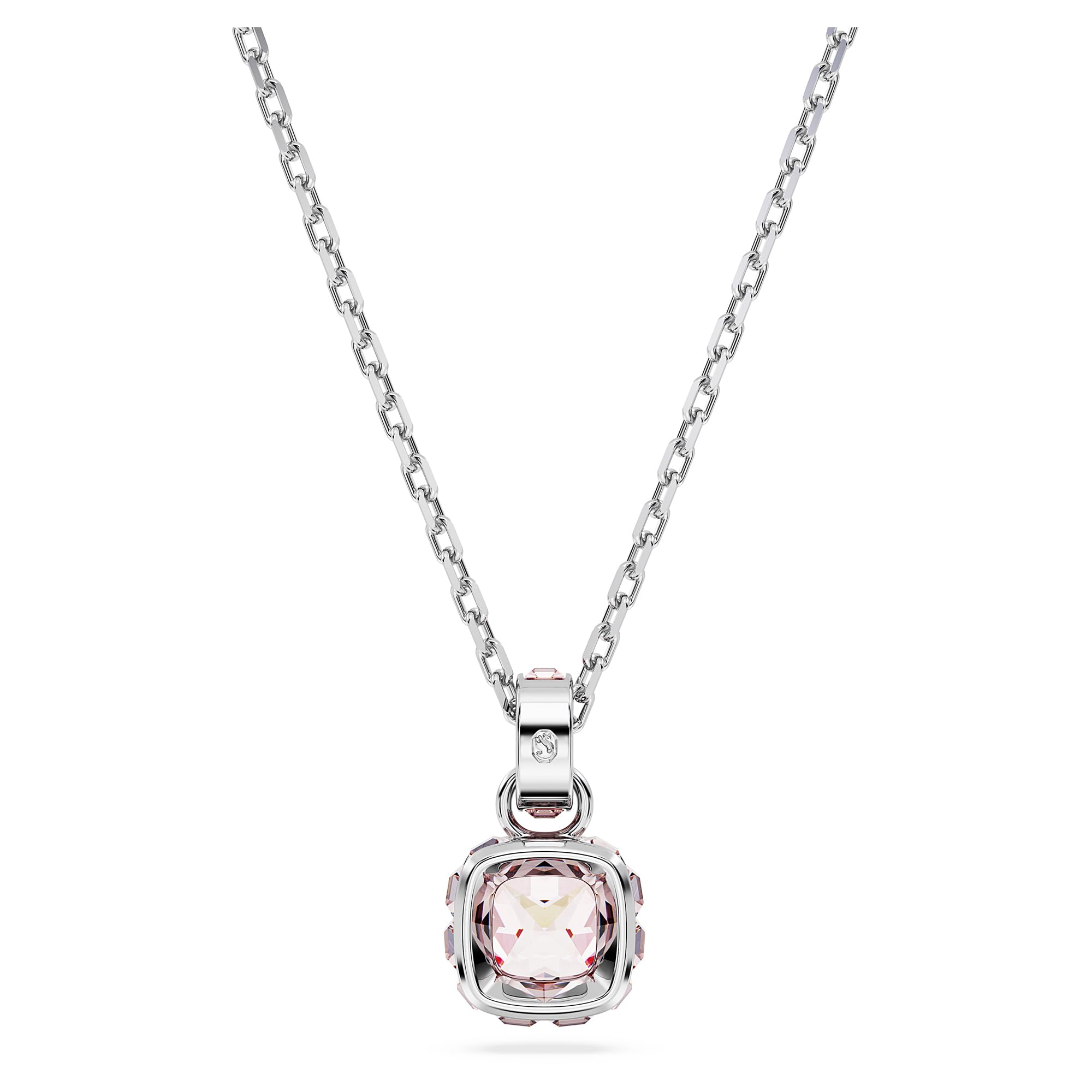 Foto 5 pulgar | Colgante Con Piedra Natal De Junio De Swarovski Y Cristal Rosa - Venta Internacional.