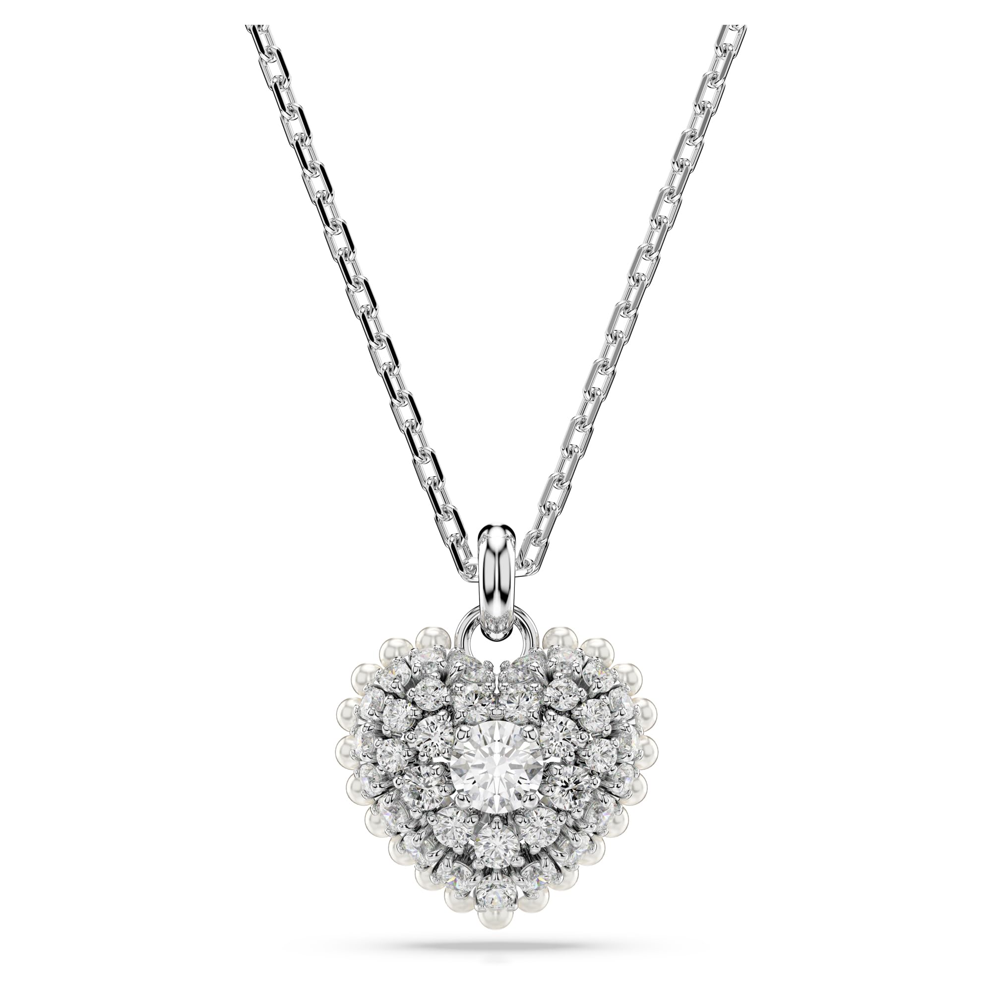 Foto 1 | Collar Con Colgante Idyllia De Swarovski En Forma De Corazón Con Cristales Transparentes - Venta Internacional.