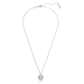 Foto 2 | Collar Con Colgante Idyllia De Swarovski En Forma De Corazón Con Cristales Transparentes - Venta Internacional.