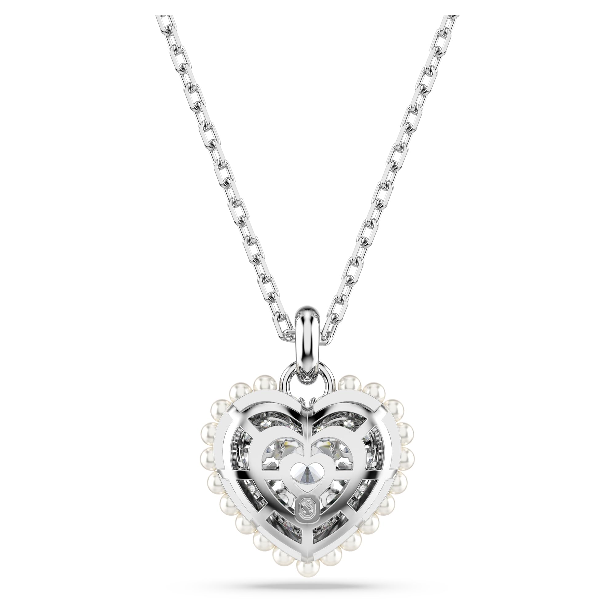 Foto 4 | Collar Con Colgante Idyllia De Swarovski En Forma De Corazón Con Cristales Transparentes - Venta Internacional.