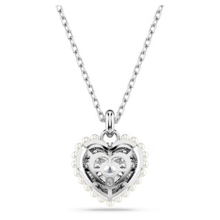 Foto 4 | Collar Con Colgante Idyllia De Swarovski En Forma De Corazón Con Cristales Transparentes - Venta Internacional.