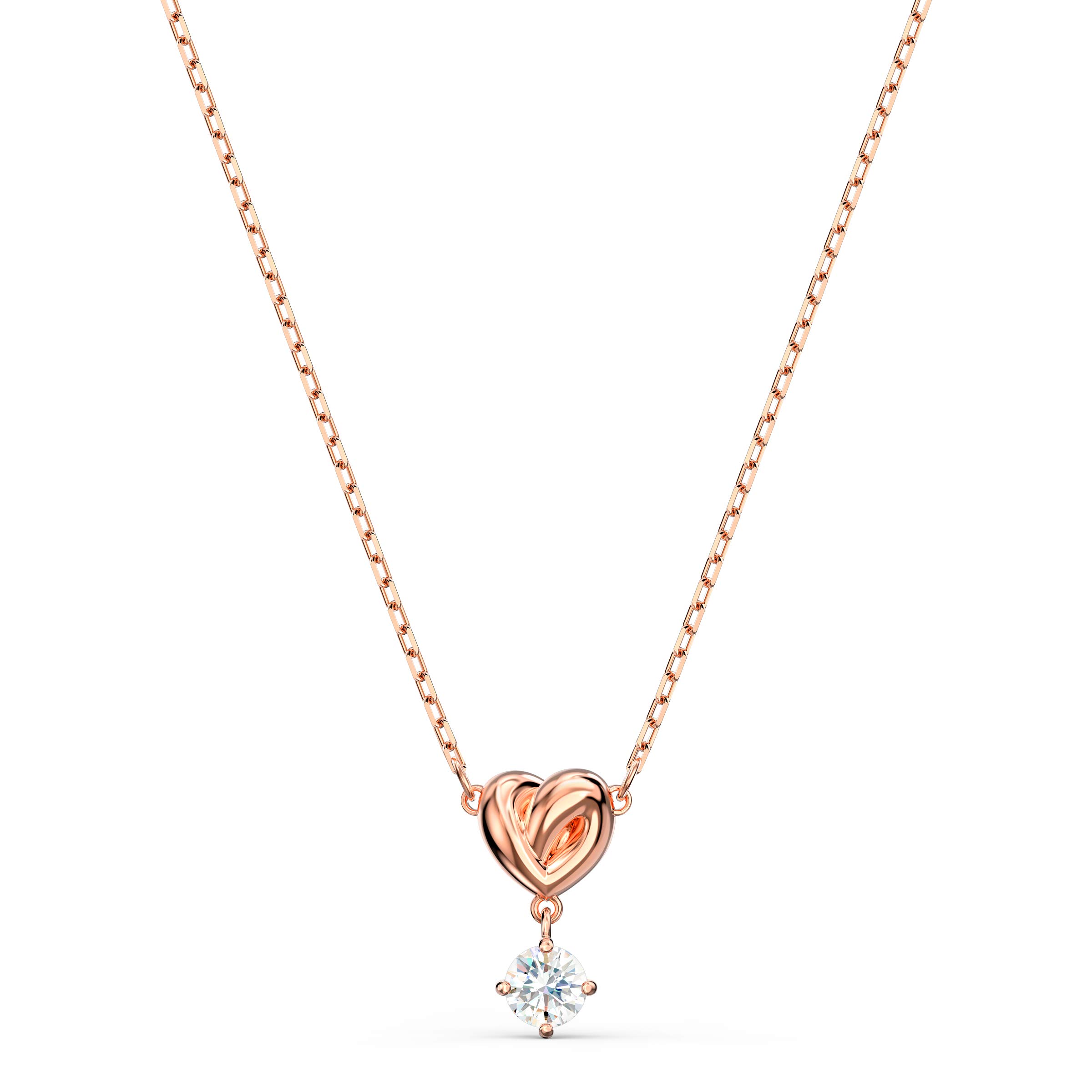 Foto 1 | Collar Swarovski Con Colgante En Forma De Corazón Para Toda La Vida, Tono Oro Rosa - Venta Internacional.