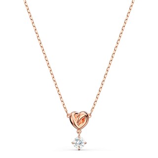 Foto 1 | Collar Swarovski Con Colgante En Forma De Corazón Para Toda La Vida, Tono Oro Rosa - Venta Internacional.