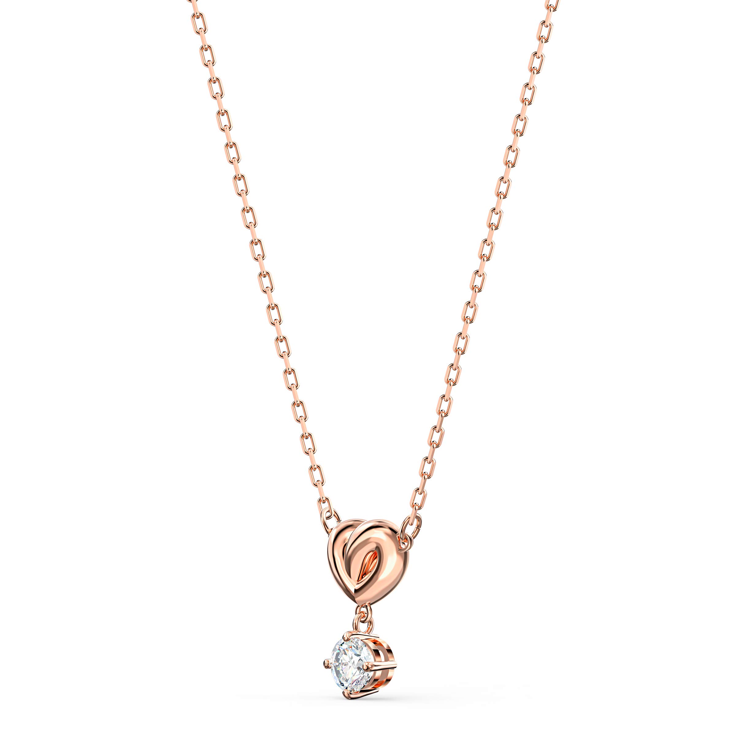 Foto 4 pulgar | Collar Swarovski Con Colgante En Forma De Corazón Para Toda La Vida, Tono Oro Rosa - Venta Internacional.