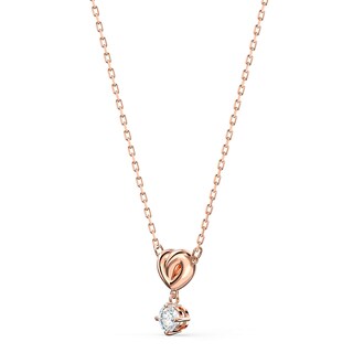 Foto 3 | Collar Swarovski Con Colgante En Forma De Corazón Para Toda La Vida, Tono Oro Rosa - Venta Internacional.