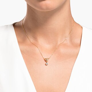 Foto 5 | Collar Swarovski Con Colgante En Forma De Corazón Para Toda La Vida, Tono Oro Rosa - Venta Internacional.