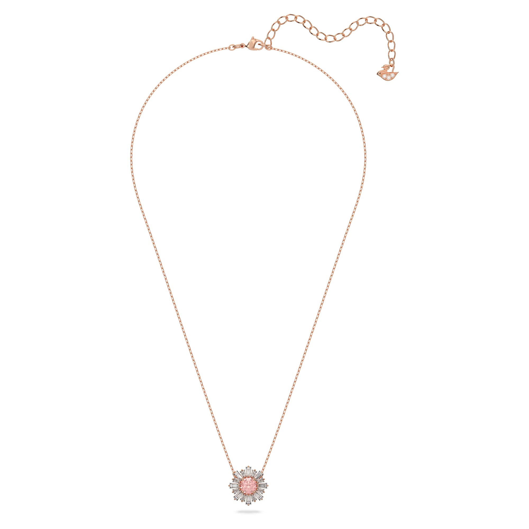 Foto 3 pulgar | Collar Con Colgante Swarovski Sunshine Con Cristal Rosa Y Transparente - Venta Internacional.
