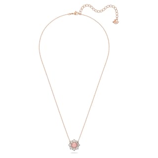 Foto 2 | Collar Con Colgante Swarovski Sunshine Con Cristal Rosa Y Transparente - Venta Internacional.