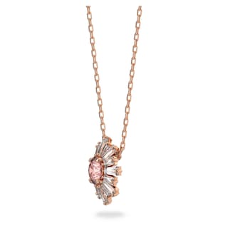 Foto 4 | Collar Con Colgante Swarovski Sunshine Con Cristal Rosa Y Transparente - Venta Internacional.