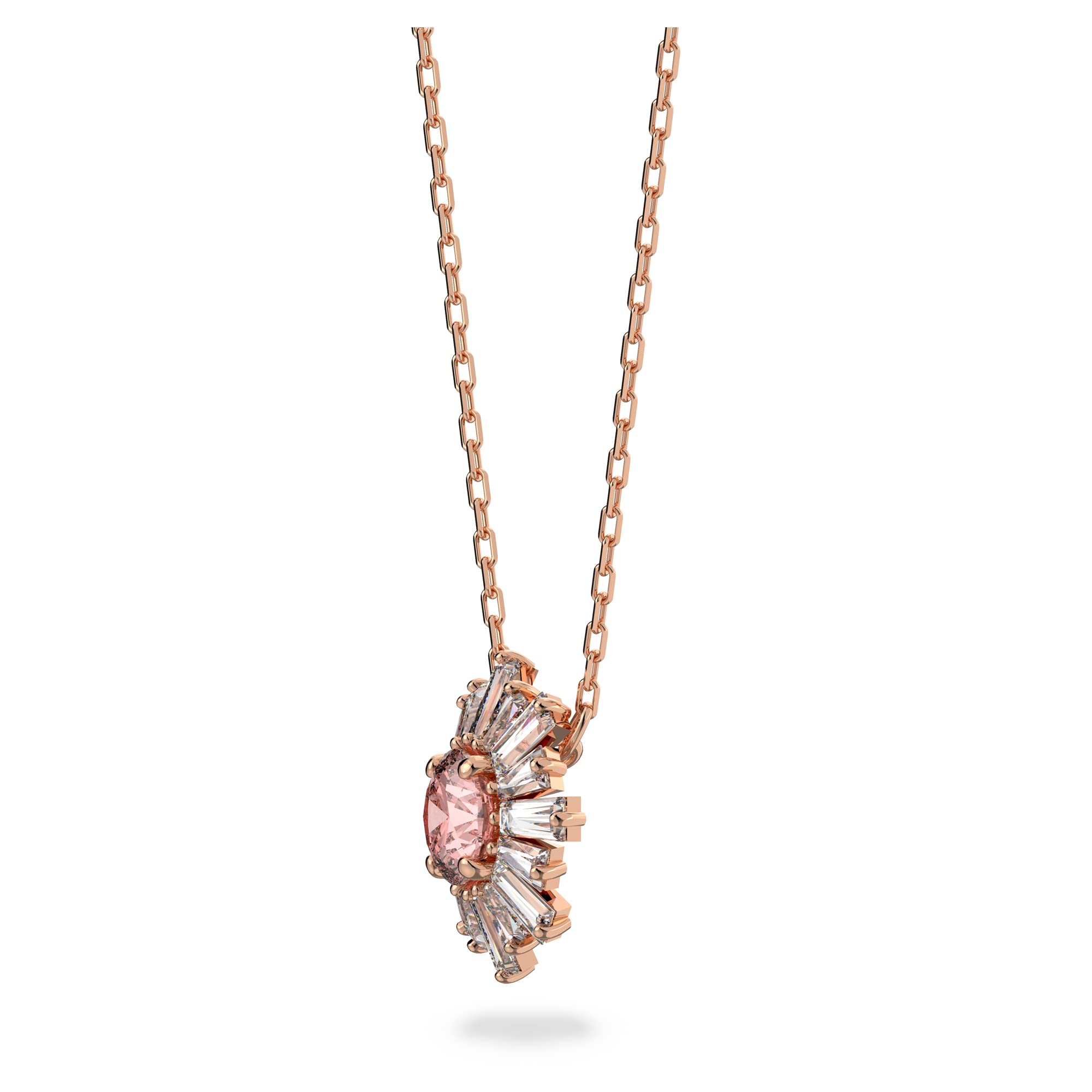Foto 7 pulgar | Collar Con Colgante Swarovski Sunshine Con Cristal Rosa Y Transparente - Venta Internacional.