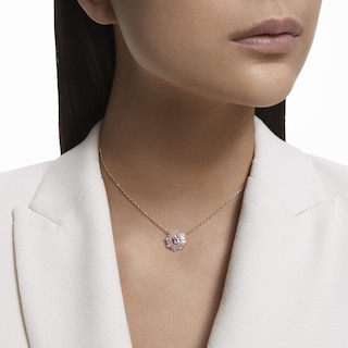 Foto 7 | Collar Con Colgante Swarovski Sunshine Con Cristal Rosa Y Transparente - Venta Internacional.