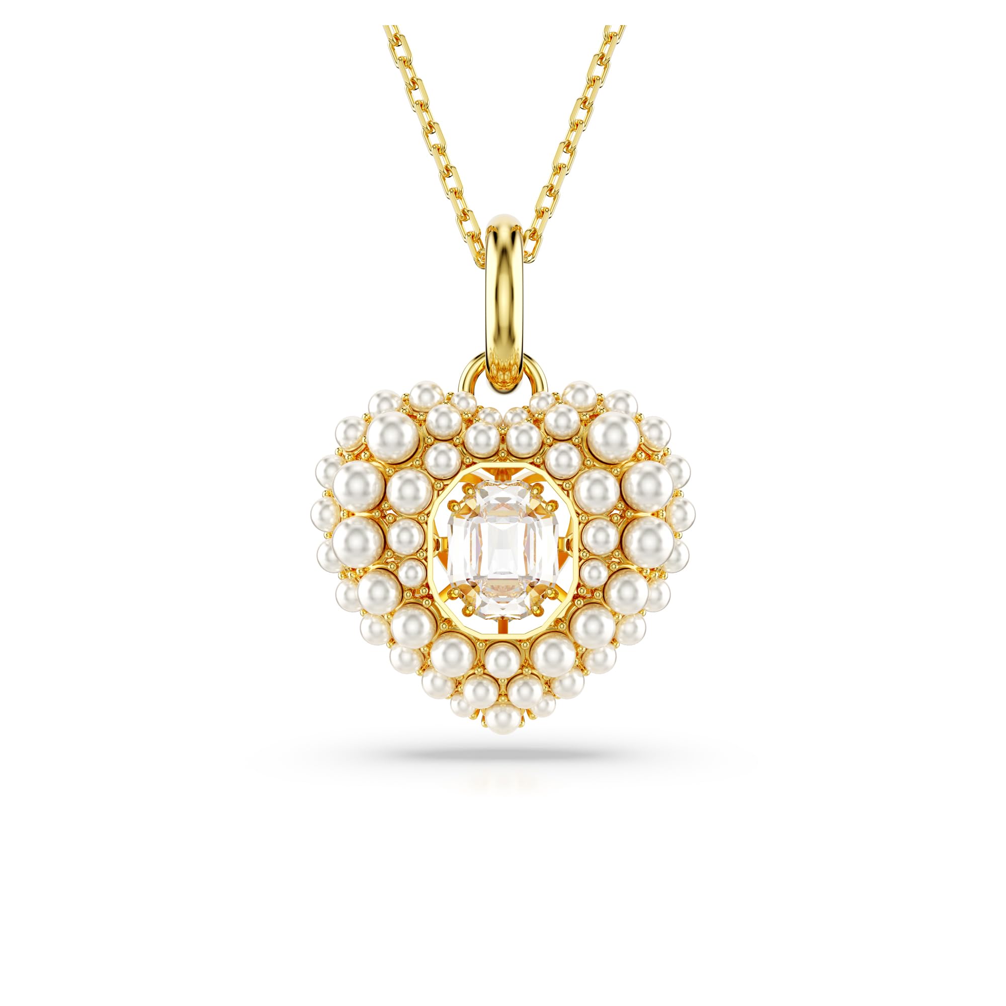 Foto 1 | Collar Con Colgante Idyllia De Swarovski En Forma De Corazón Con Piedra Octogonal Transparente - Venta Internacional.