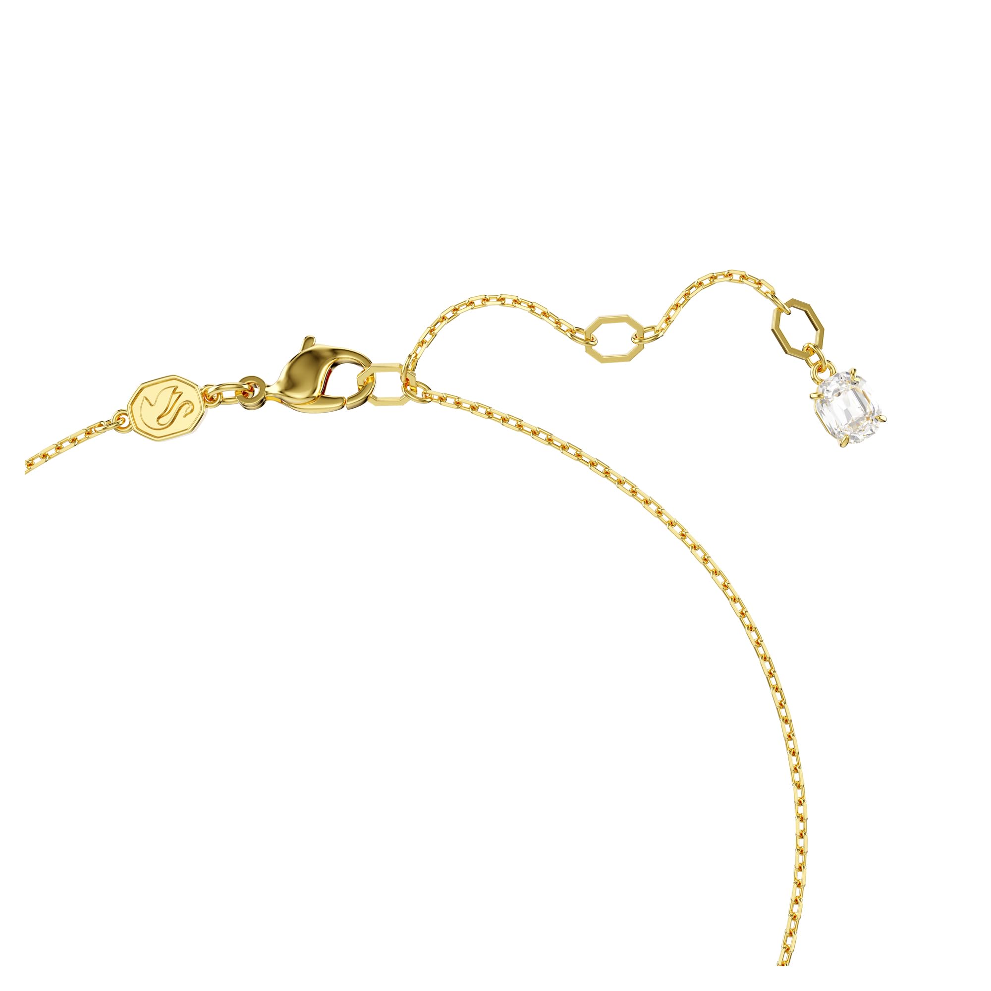 Foto 3 | Collar Con Colgante Idyllia De Swarovski En Forma De Corazón Con Piedra Octogonal Transparente - Venta Internacional.