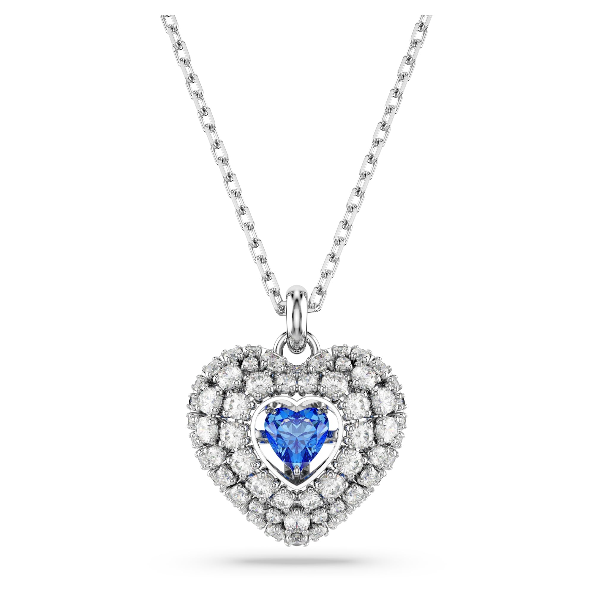 Foto 1 | Collar Con Colgante Idyllia De Swarovski En Forma De Corazón Y Cristal Azul - Venta Internacional.