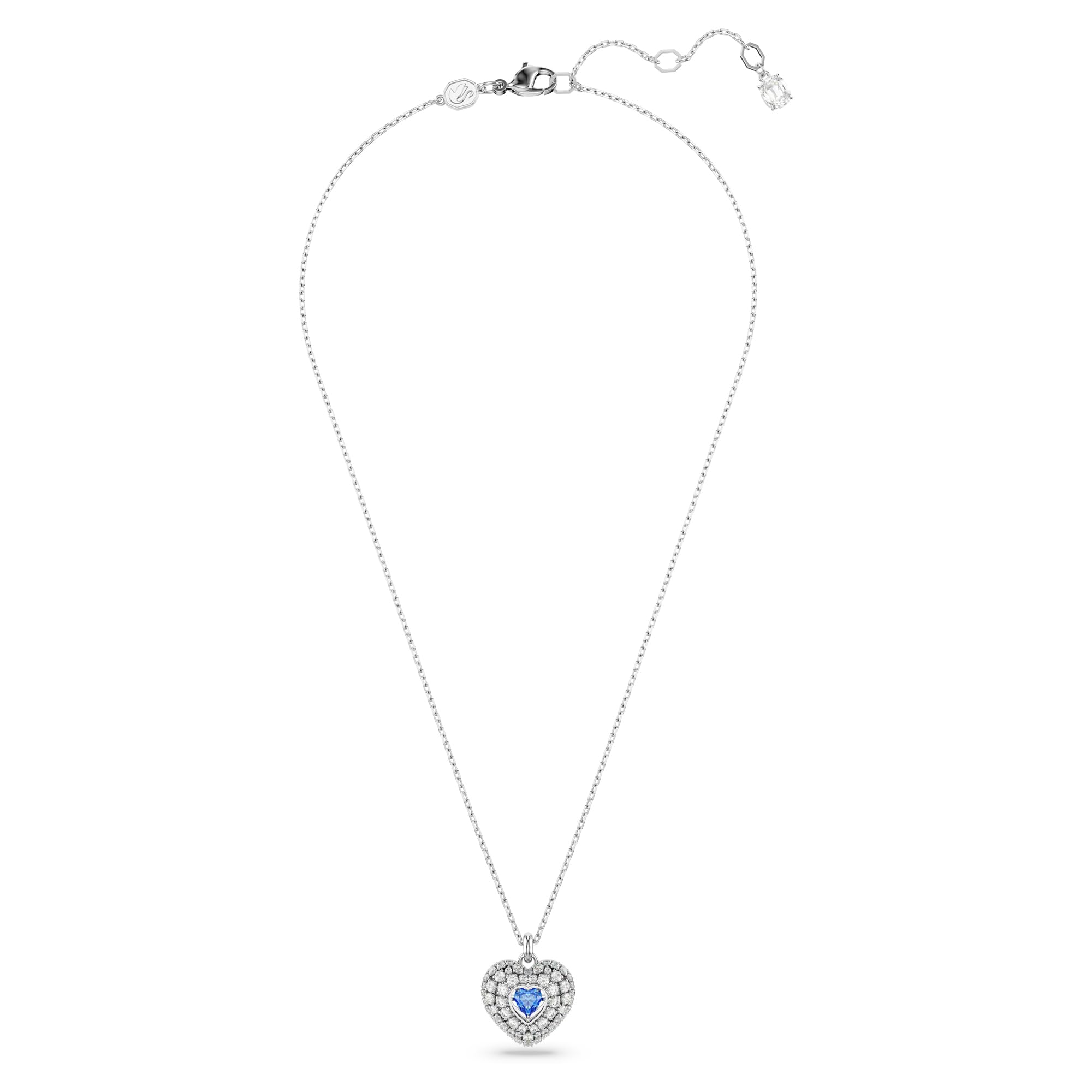 Foto 3 pulgar | Collar Con Colgante Idyllia De Swarovski En Forma De Corazón Y Cristal Azul - Venta Internacional.