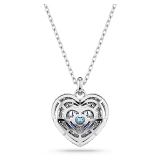 Foto 4 | Collar Con Colgante Idyllia De Swarovski En Forma De Corazón Y Cristal Azul - Venta Internacional.