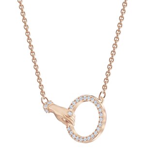 Foto 2 | Collar Swarovski Symbolic Collection Con Motivo De Mano - Venta Internacional.