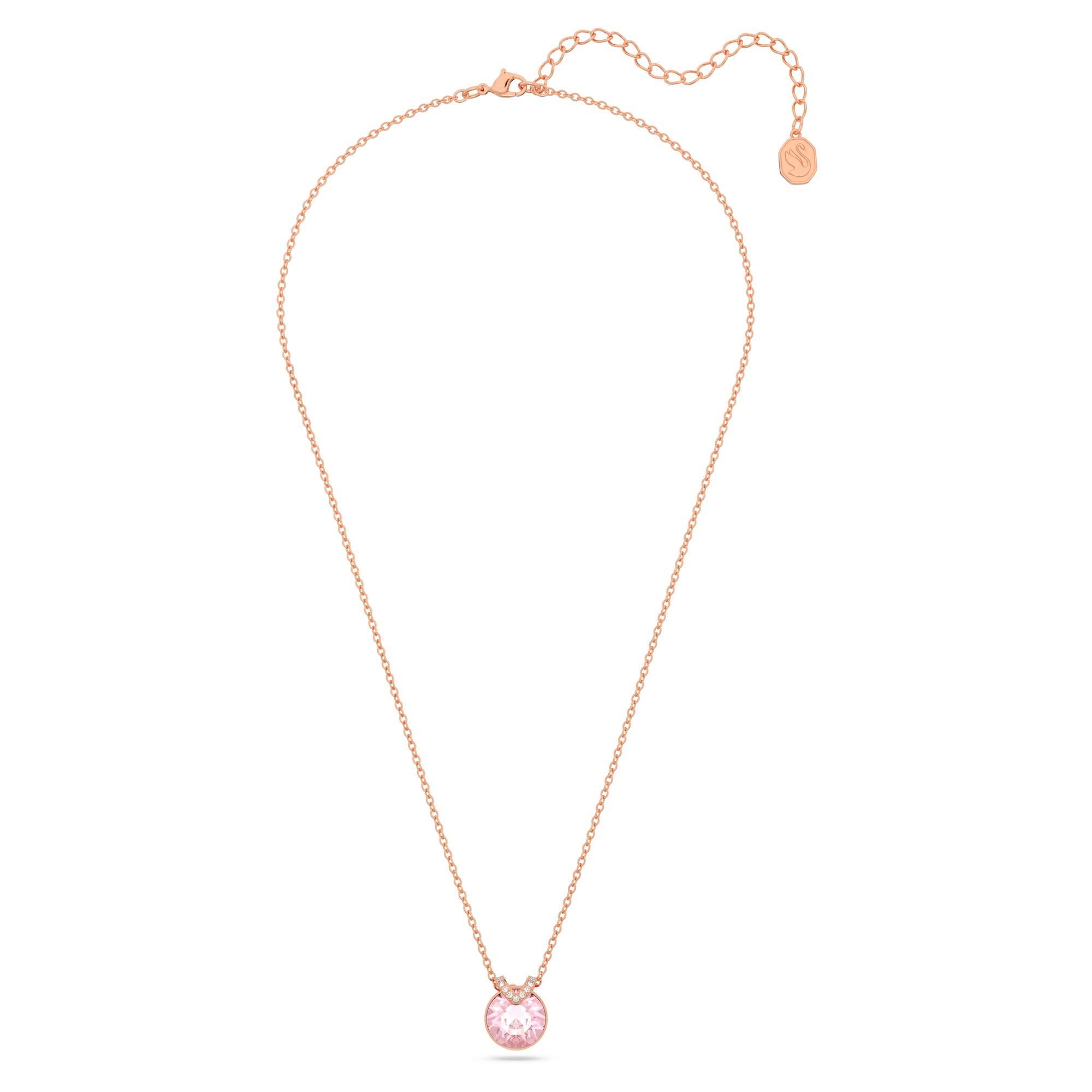 Foto 2 | Colgante Bella V De Swarovski Con Cristal Rosa Y Oro Rosa - Venta Internacional.