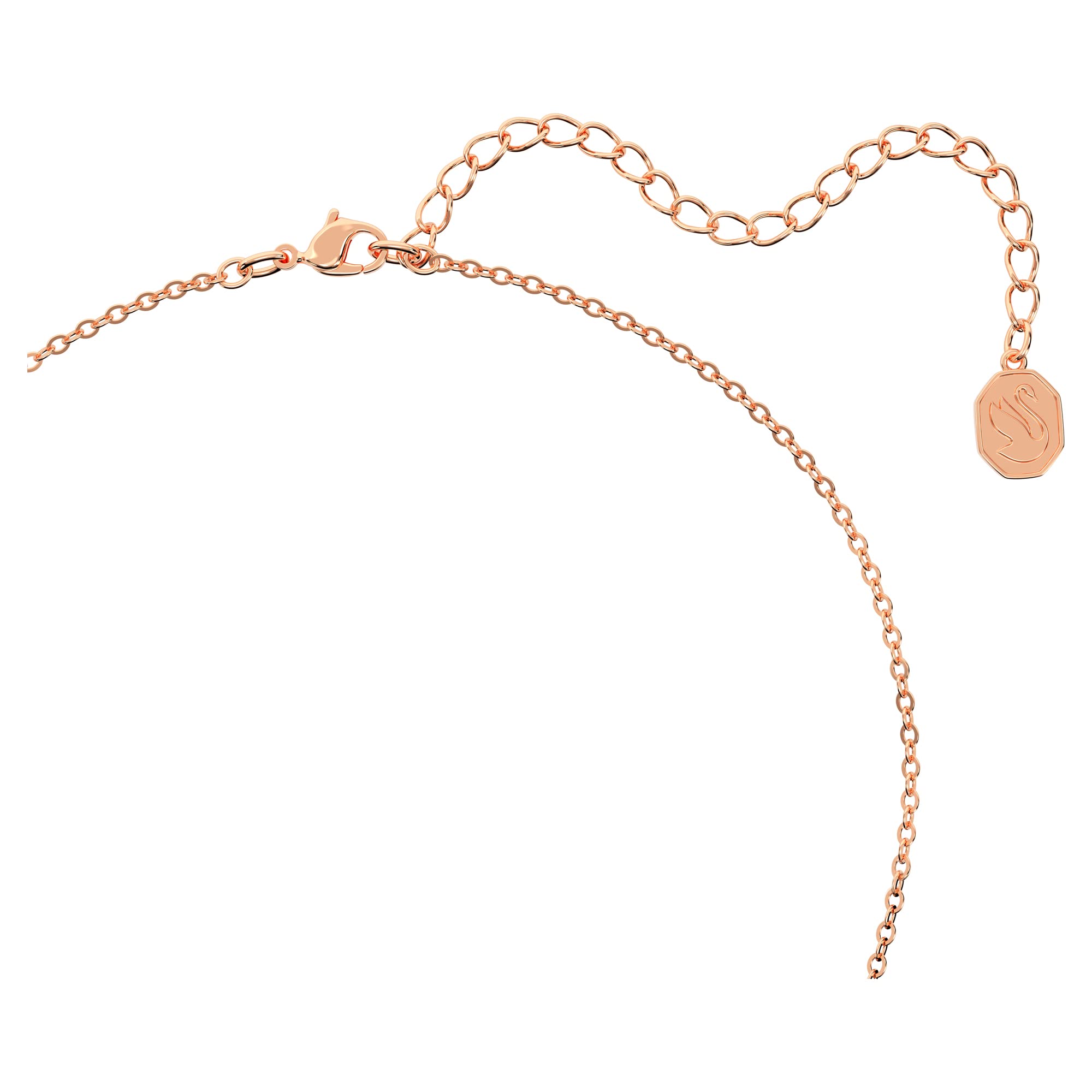 Foto 4 pulgar | Colgante Bella V De Swarovski Con Cristal Rosa Y Oro Rosa - Venta Internacional.
