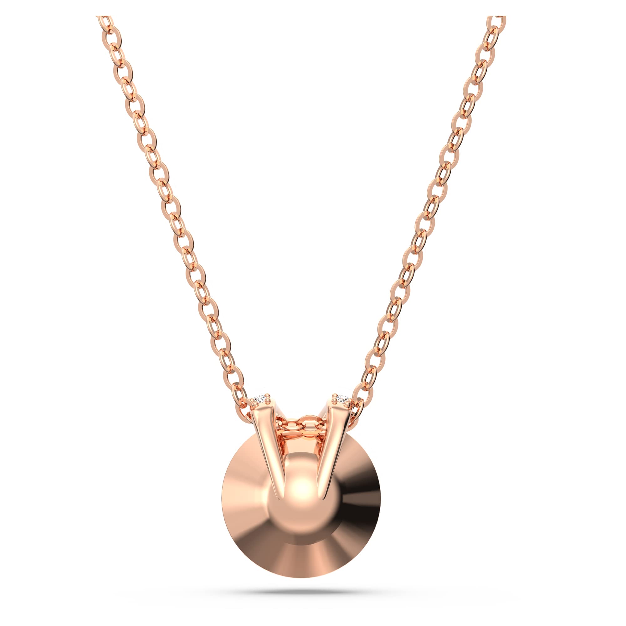 Foto 5 pulgar | Colgante Bella V De Swarovski Con Cristal Rosa Y Oro Rosa - Venta Internacional.