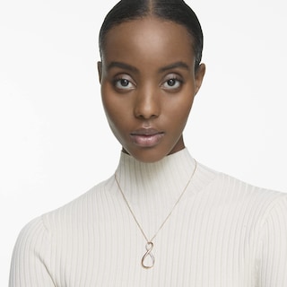 Foto 4 | Collar Swarovski Exist Con Colgante Infinito En Oro Rosa Blanco - Venta Internacional.