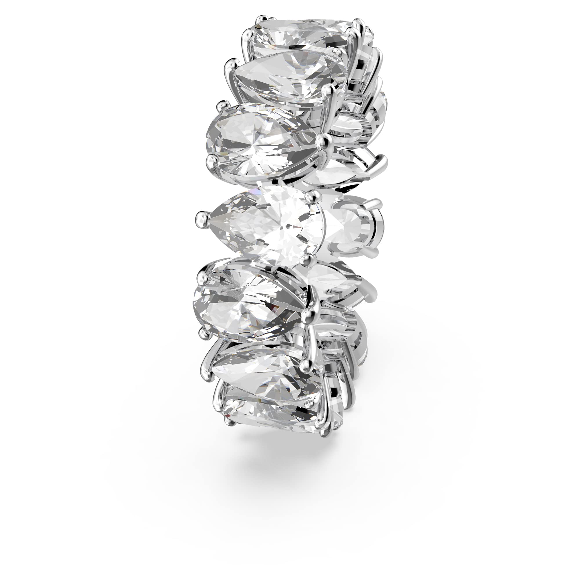 Foto 4 pulgar | Anillo Swarovski Pear Vittore Con Cristal Blanco Bañado En Rodio - Venta Internacional.