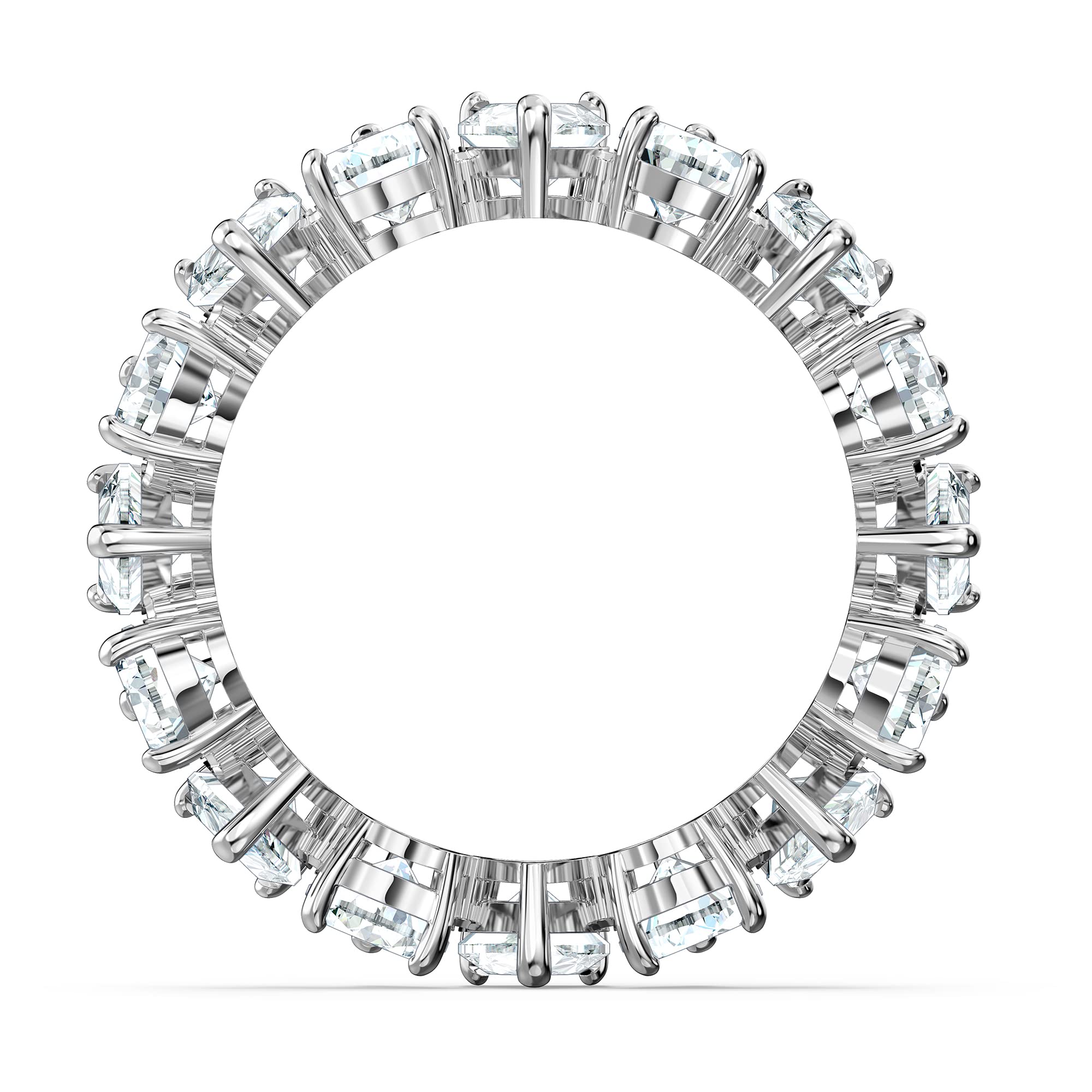 Foto 5 pulgar | Anillo Swarovski Pear Vittore Con Cristal Blanco Bañado En Rodio - Venta Internacional.