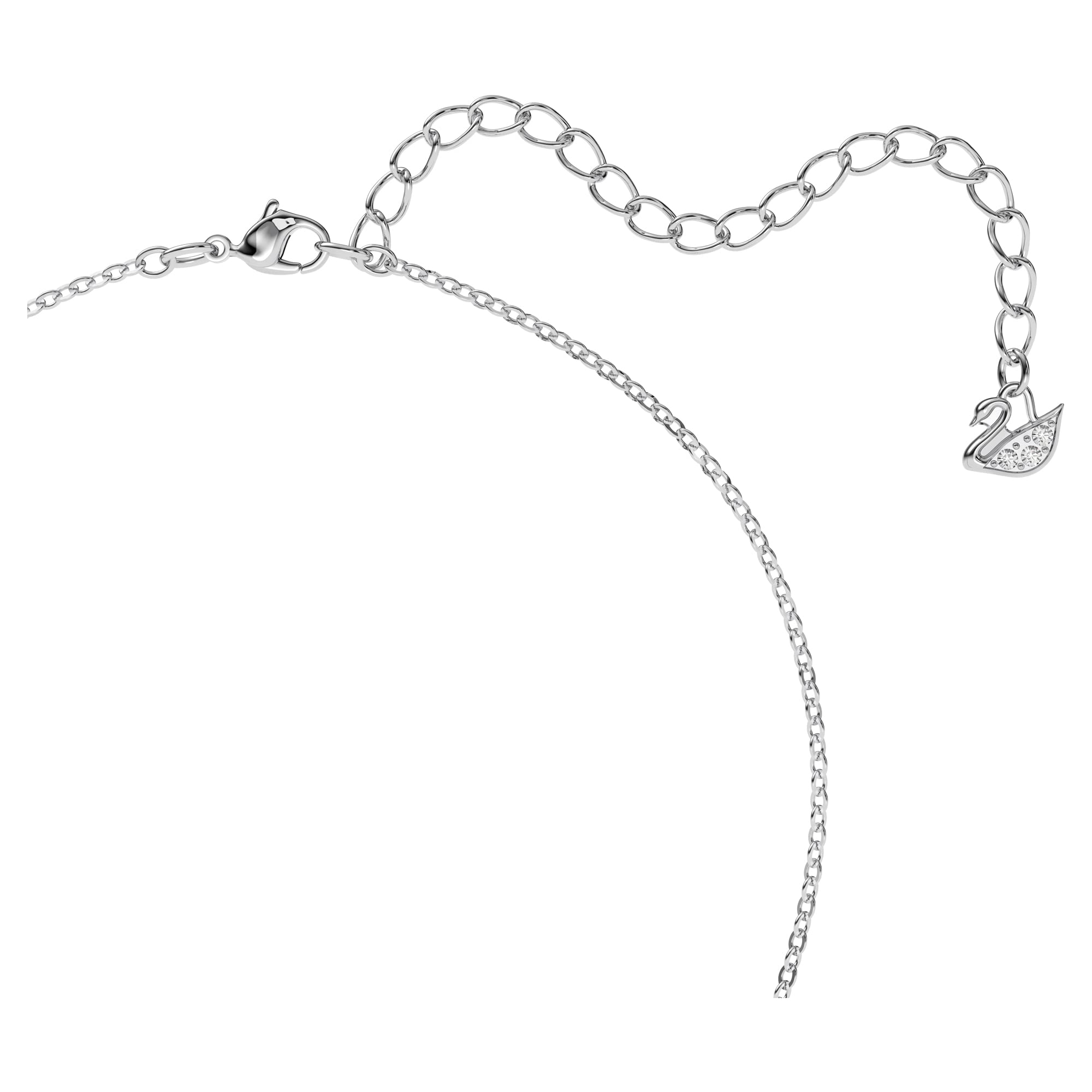 Foto 3 | Collar Con Colgante De Cisne De Swarovski Con Pavé De Cristal Negro - Venta Internacional.
