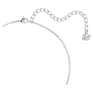 Foto 3 | Collar Con Colgante De Cisne De Swarovski Con Pavé De Cristal Negro - Venta Internacional.