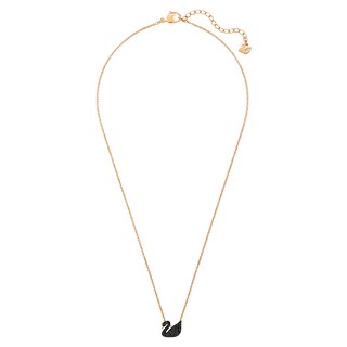 Foto 2 | Collar Con Colgante De Cisne De Swarovski Con Pavé De Cristal Negro - Venta Internacional.