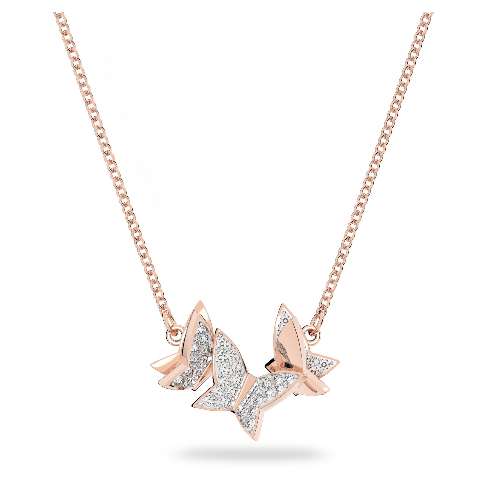 Foto 1 | Collar Swarovski Lilia Butterfly Chapado En Oro Rosa Blanco - Venta Internacional.