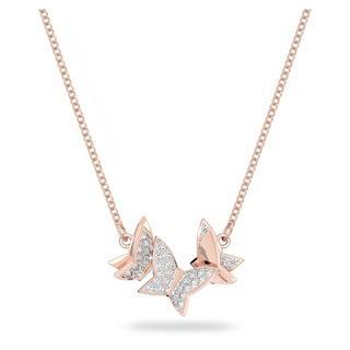 Foto 1 | Collar Swarovski Lilia Butterfly Chapado En Oro Rosa Blanco - Venta Internacional.
