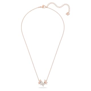 Foto 2 | Collar Swarovski Lilia Butterfly Chapado En Oro Rosa Blanco - Venta Internacional.