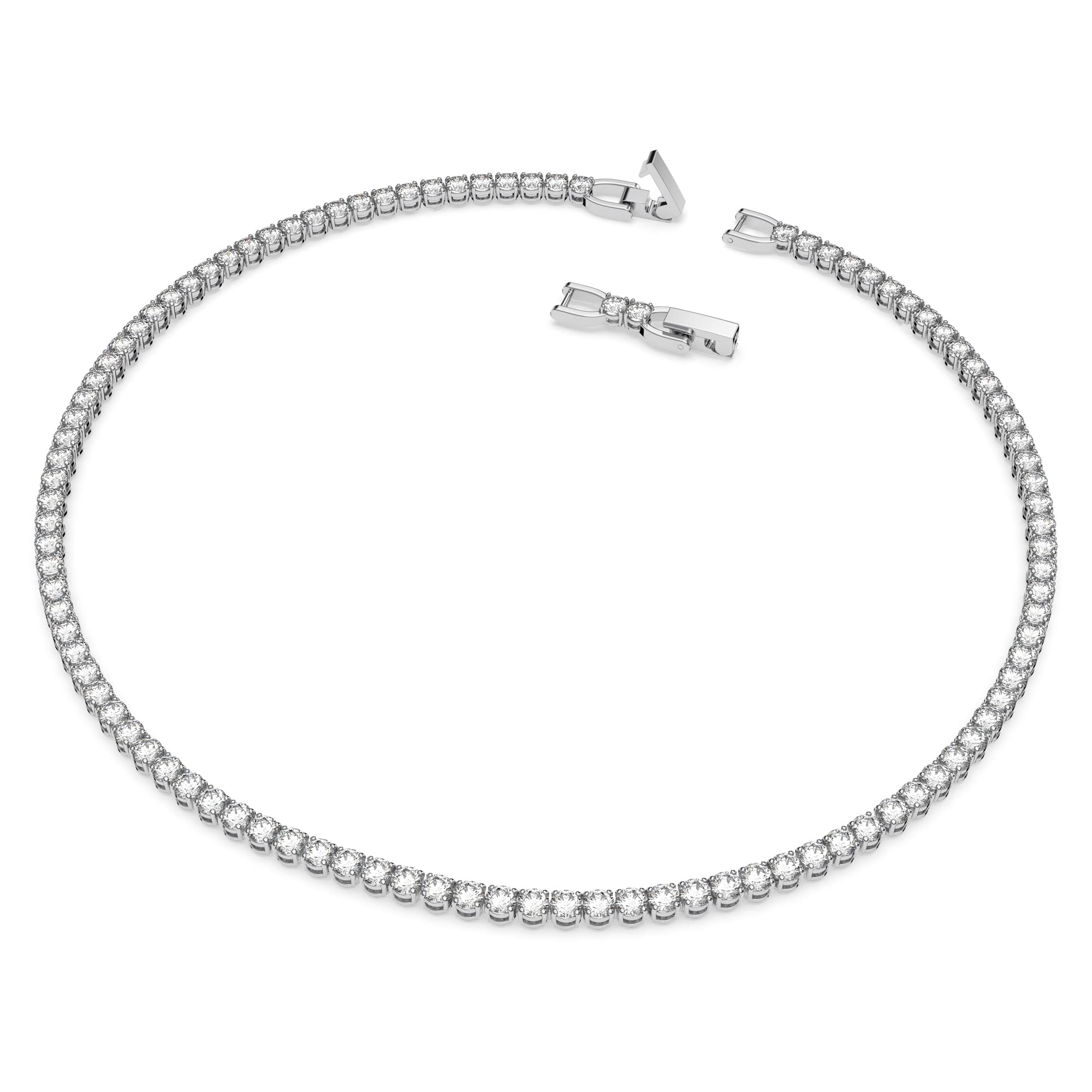 Foto 3 pulgar | Collar Swarovski Tennis Deluxe Versátil Con Cristales Transparentes - Venta Internacional.