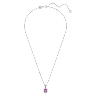 Foto 2 | Colgante De Cristal Rosa Con Piedra Natal De Febrero De Swarovski - Venta Internacional.