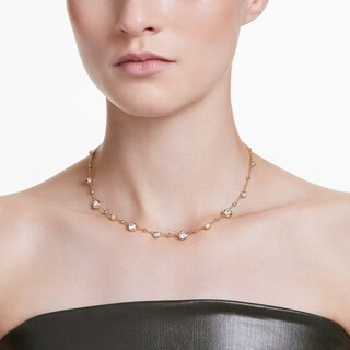 Foto 5 | Collar Swarovski Imber Scattered Design Con Cristales En Tono Dorado - Venta Internacional.