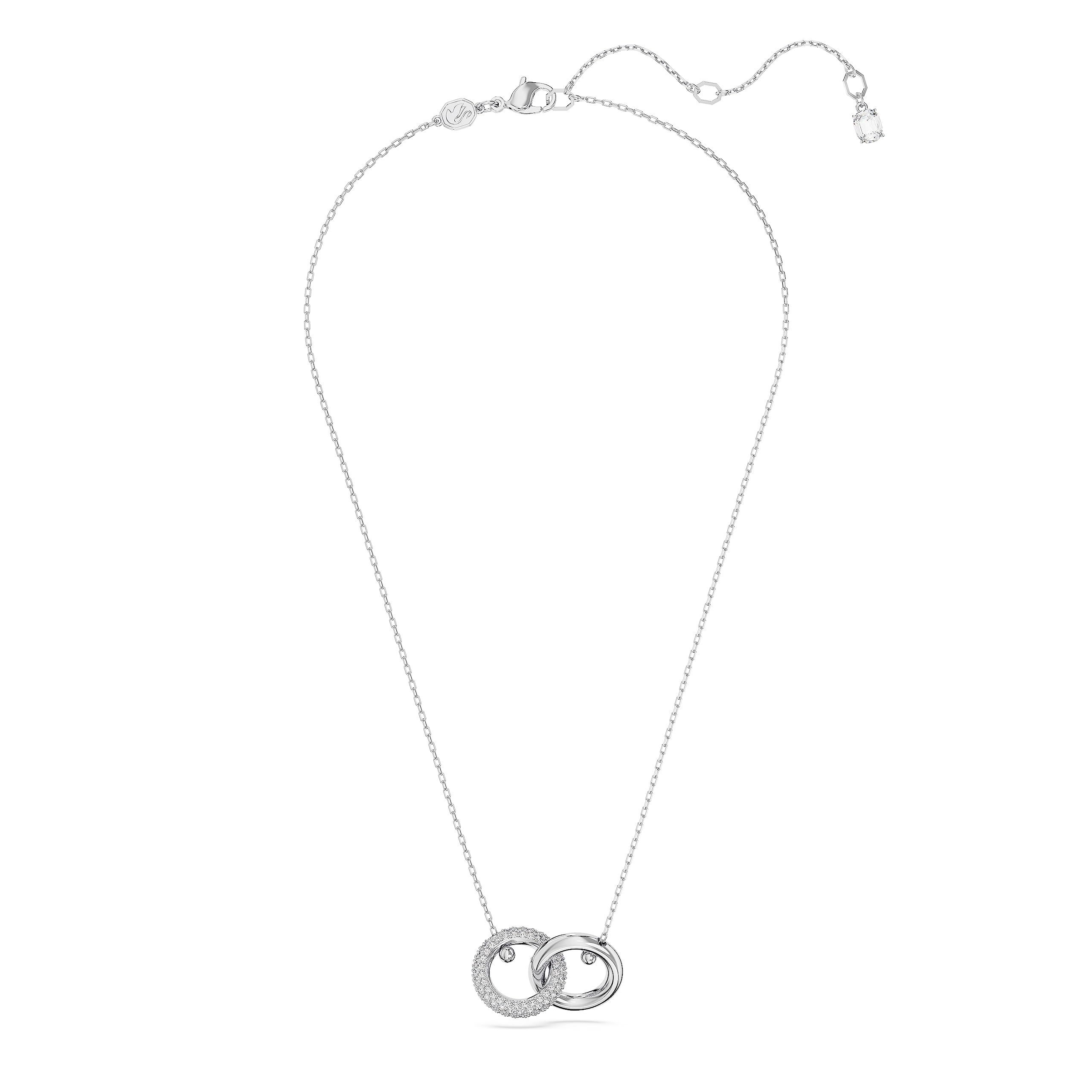 Foto 3 pulgar | Collar Con Colgante Swarovski Dextera Con Forma De Lazo Entrelazado, Transparente - Venta Internacional.
