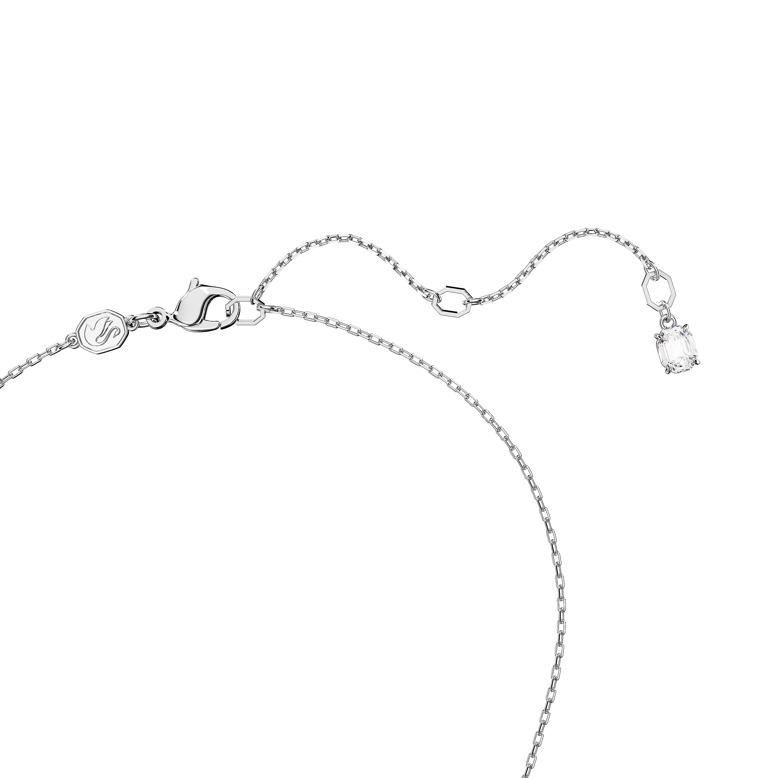 Foto 4 pulgar | Collar Con Colgante Swarovski Dextera Con Forma De Lazo Entrelazado, Transparente - Venta Internacional.