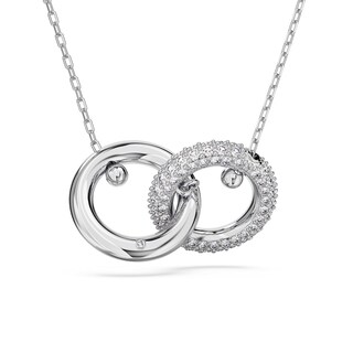 Foto 4 | Collar Con Colgante Swarovski Dextera Con Forma De Lazo Entrelazado, Transparente - Venta Internacional.