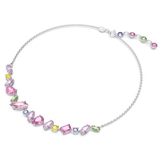 Foto 2 | Conjunto De Joyas: Collar, Pendientes Y Pulsera Con Forma De Flor De Gema De Swarovski - Venta Internacional.