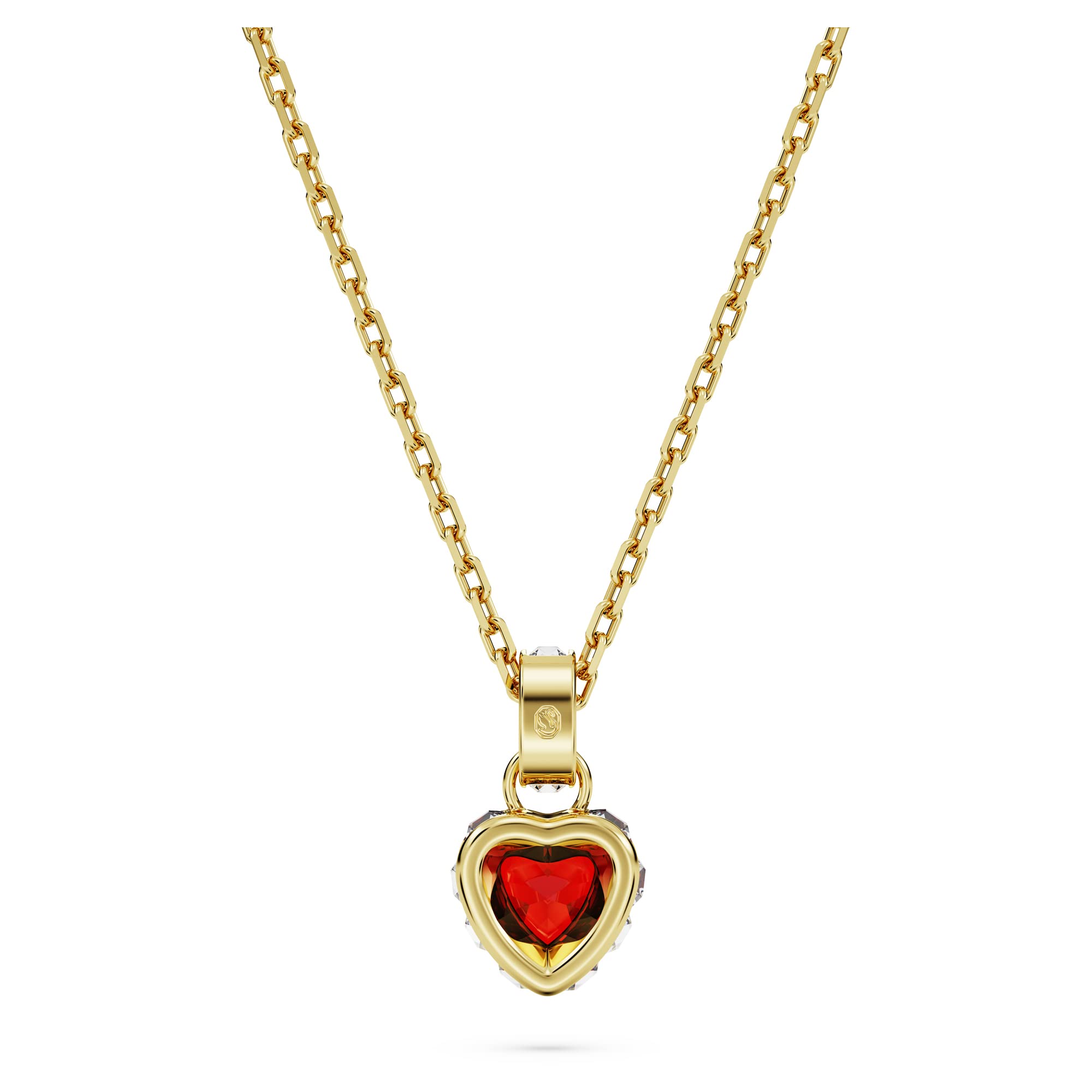 Foto 5 pulgar | Collar Con Colgante Swarovski Chroma En Forma De Corazón, Cristal Rojo, Tono Dorado - Venta Internacional.
