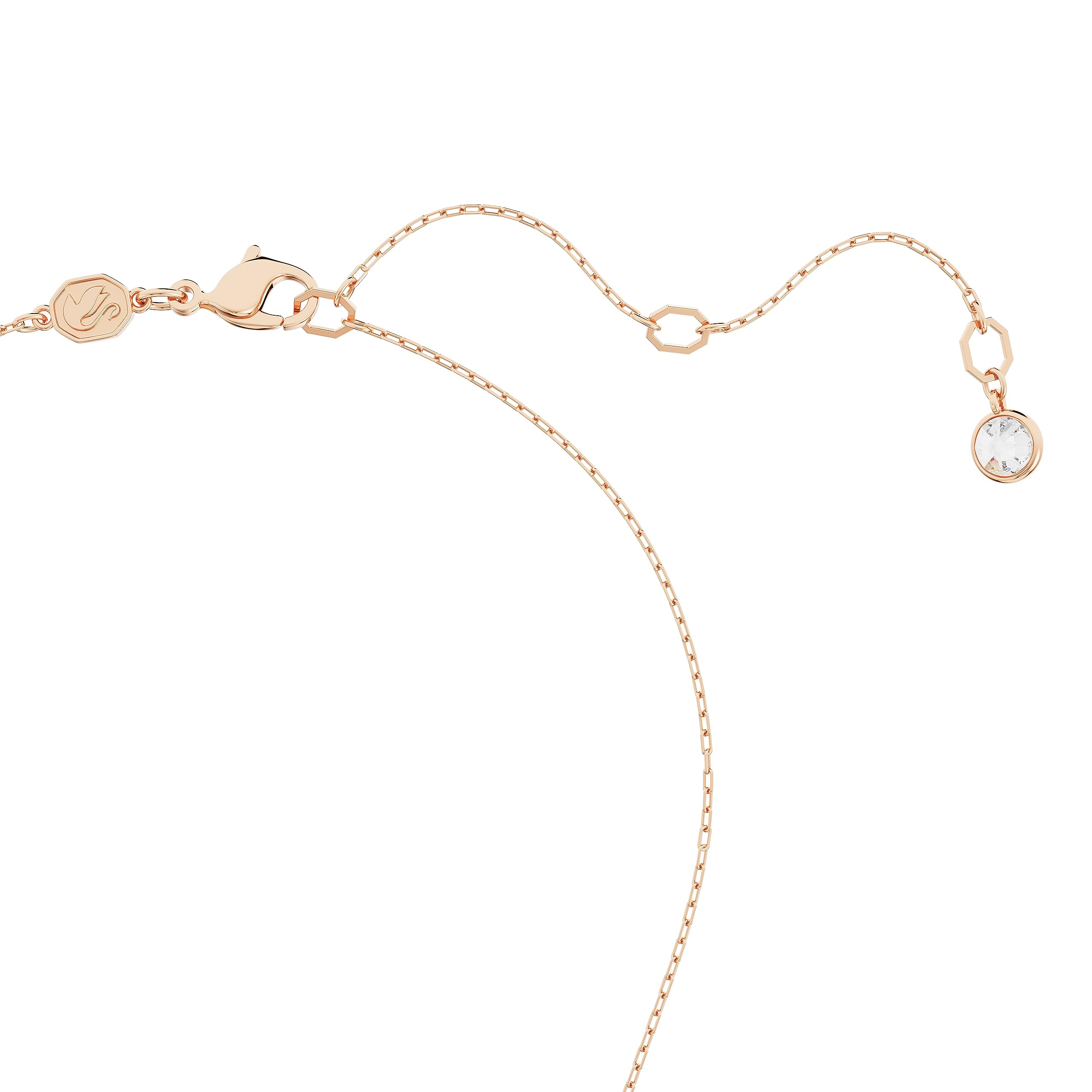 Foto 3 | Collar Swarovski Sublima Moon Con Cristales Oscuros, Oro Rosa - Venta Internacional.