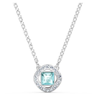 Foto 1 | Collar Swarovski Una Angelic Con Cristales Transparentes Y Aguamarina - Venta Internacional.
