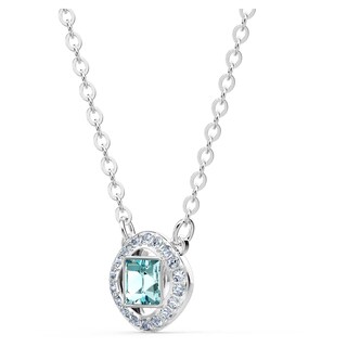Foto 3 | Collar Swarovski Una Angelic Con Cristales Transparentes Y Aguamarina - Venta Internacional.