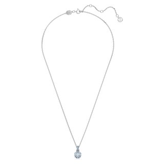 Foto 2 | Collar Con Piedra Natal De Marzo De Swarovski Con Piedra Azul Y Cristales - Venta Internacional.