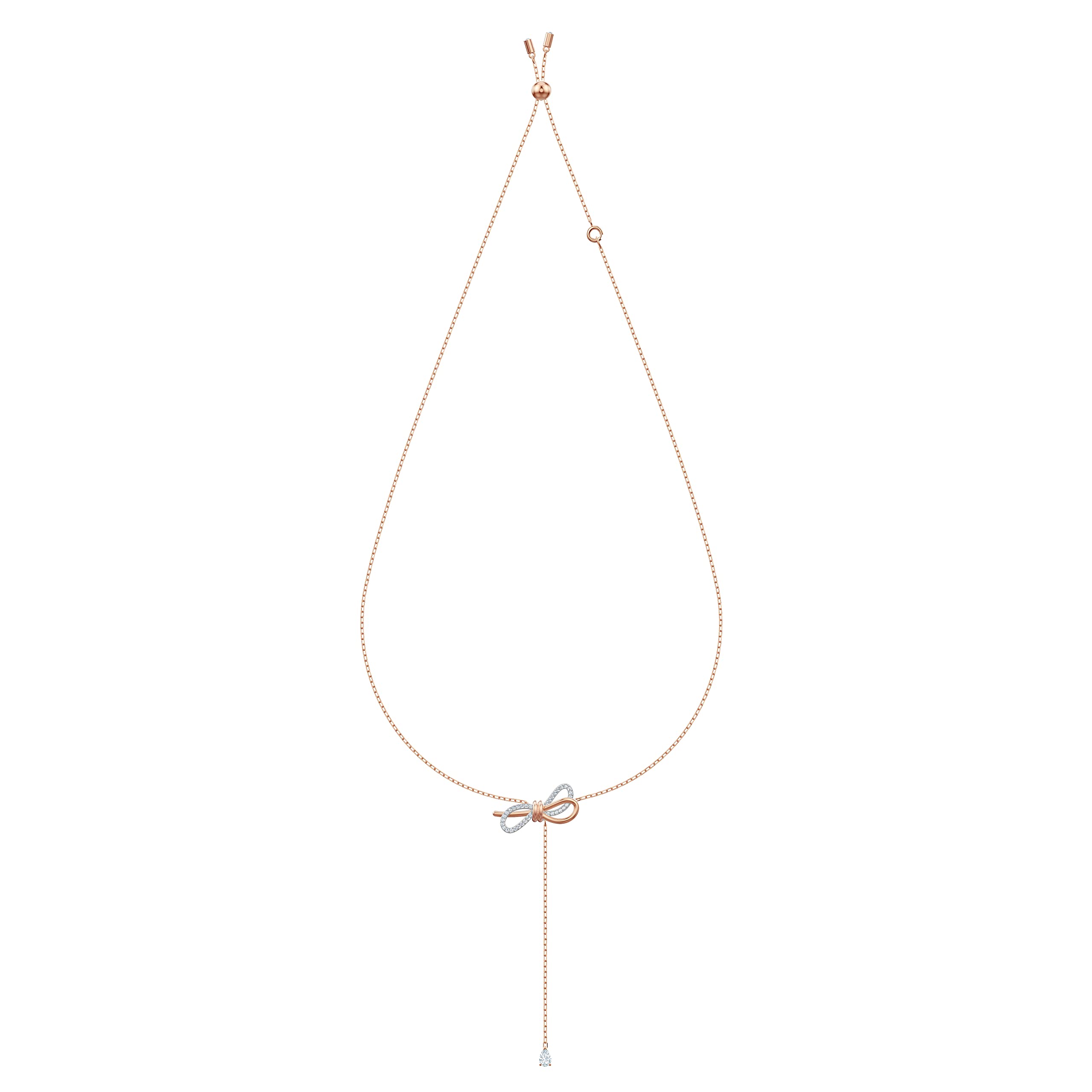 Foto 2 | Colgante Swarovski Con Forma De Lazo Para Toda La Vida Con Cristal Blanco - Venta Internacional.