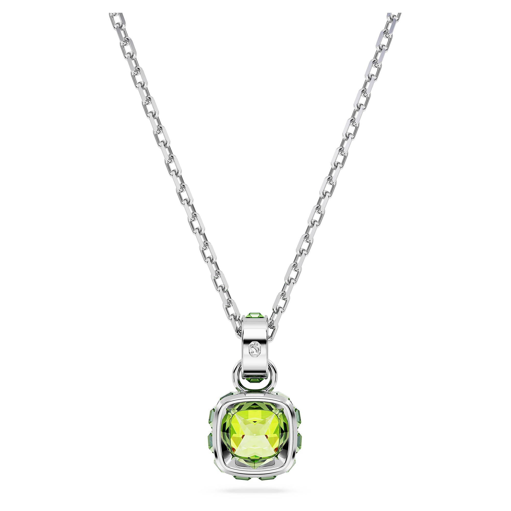 Foto 5 pulgar | Colgante De Cristal Verde Con Piedra Natal De Agosto De Swarovski - Venta Internacional.