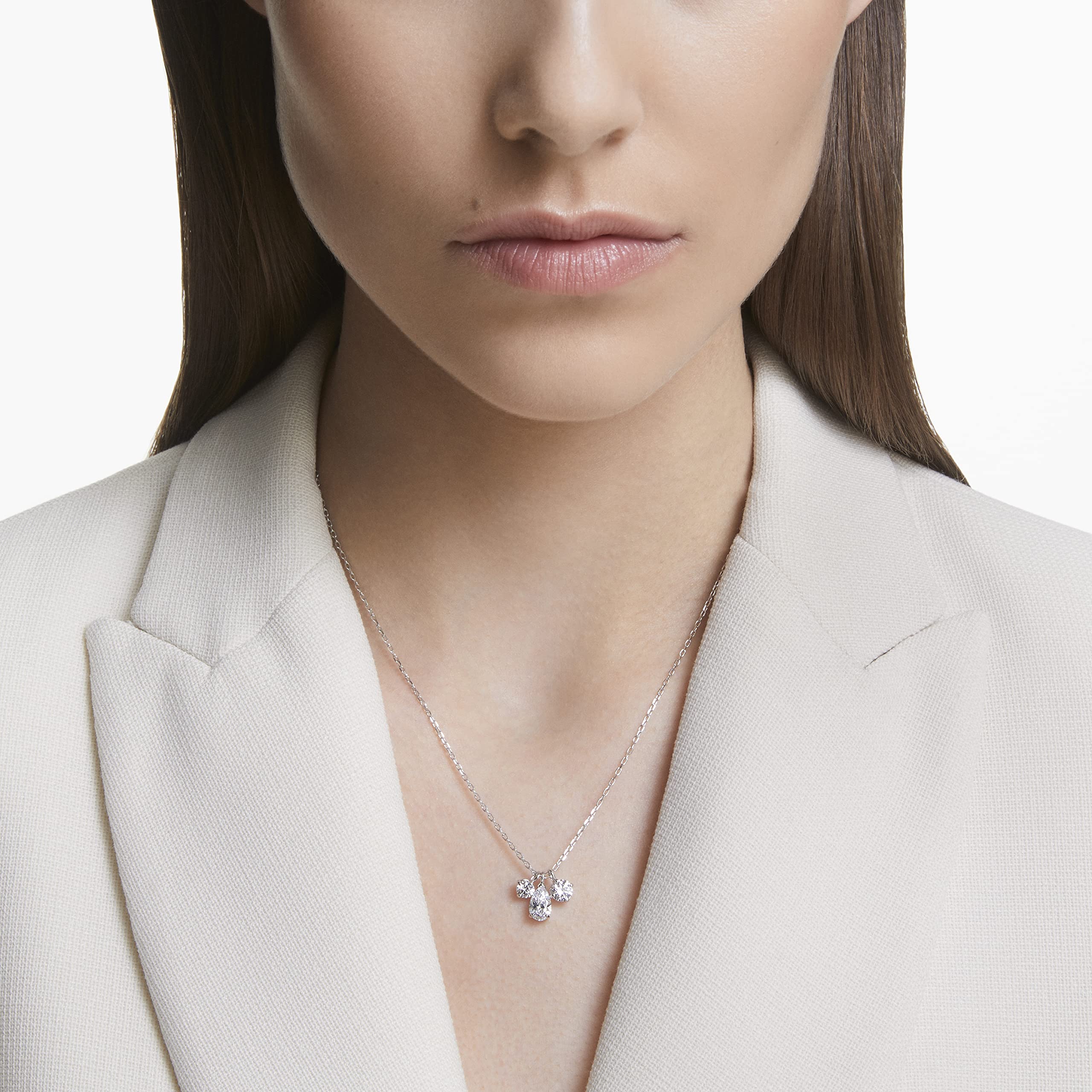 Foto 4 | Collar Con Colgante Mesmera De Swarovski Con Cristales Transparentes De Rodio - Venta Internacional.