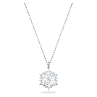 Foto 1 | Collar Con Colgante Mágico De Swarovski En Forma De Copo De Nieve Con Cristales Transparentes - Venta Internacional.
