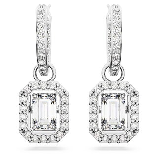 Foto 2 | Pendientes Swarovski Una Drop Octagon Violet/cristales Transparentes - Venta Internacional.